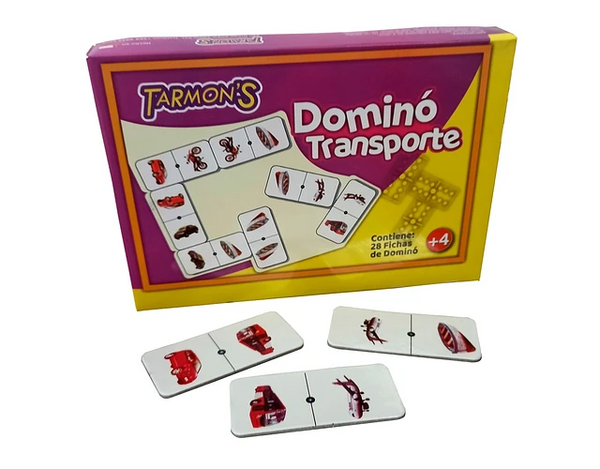 Dominó Infantil de madera Grande Transporte – ALERCEMUEBLES.cl