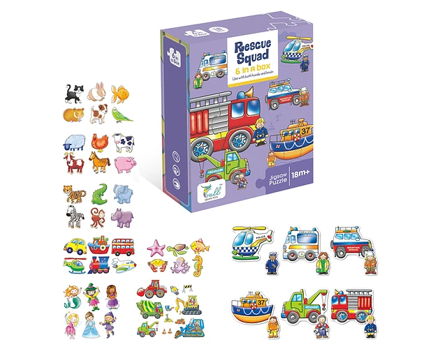 Puzzle 6 en 1 Rescue Squad