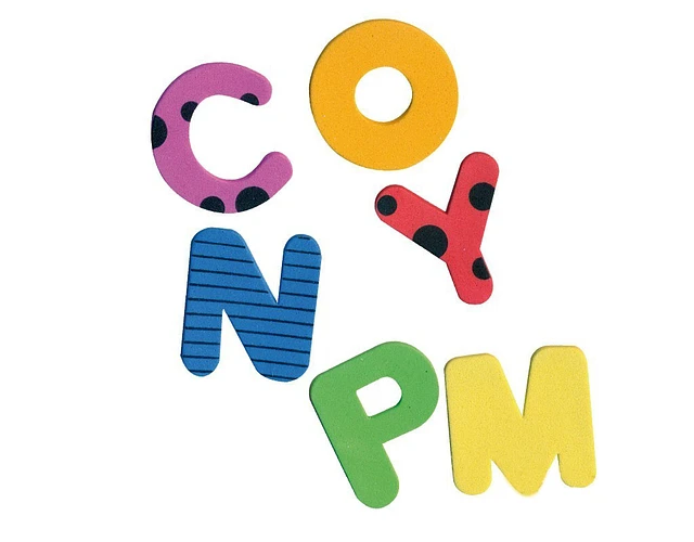 Letras adhesivas con diseño