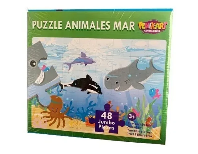 Puzzle Jumbo Animales Mar 70x50