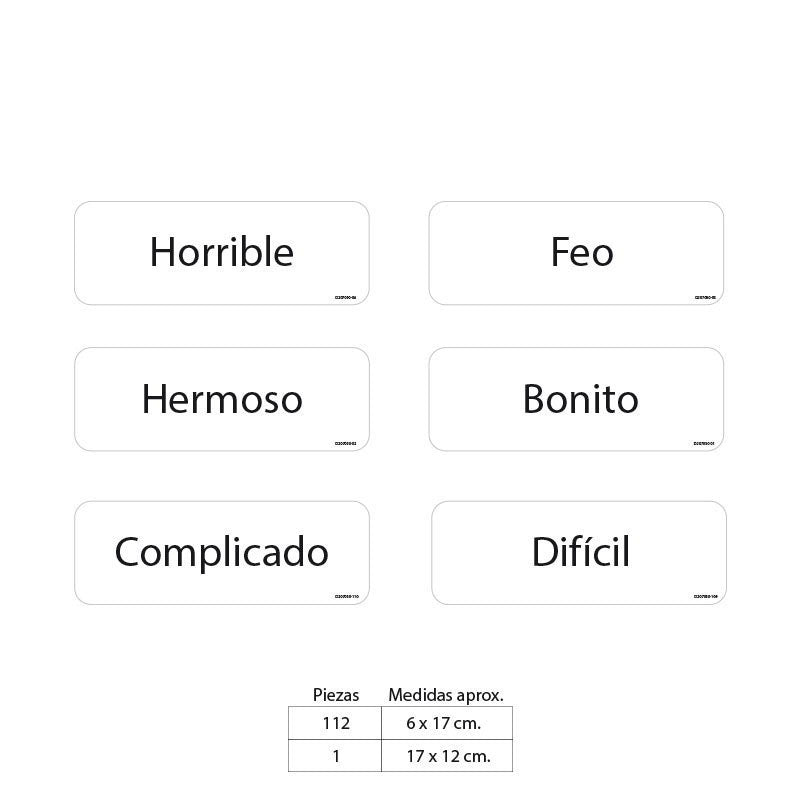 Láminas sinónimos y antónimos