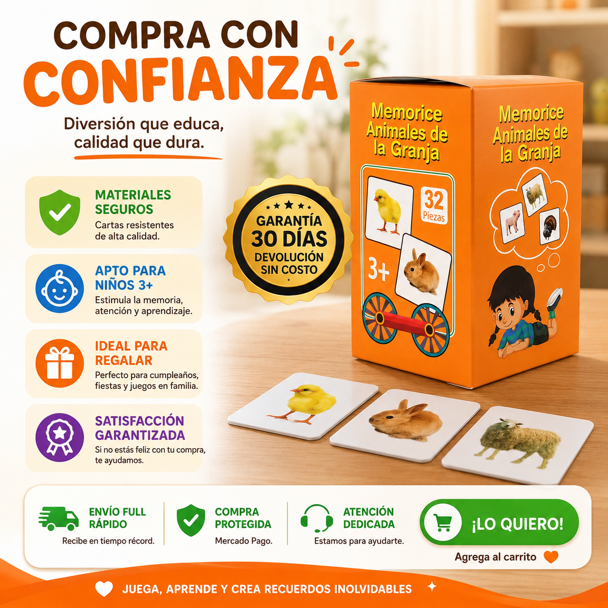 Memorice Animales de la Granja