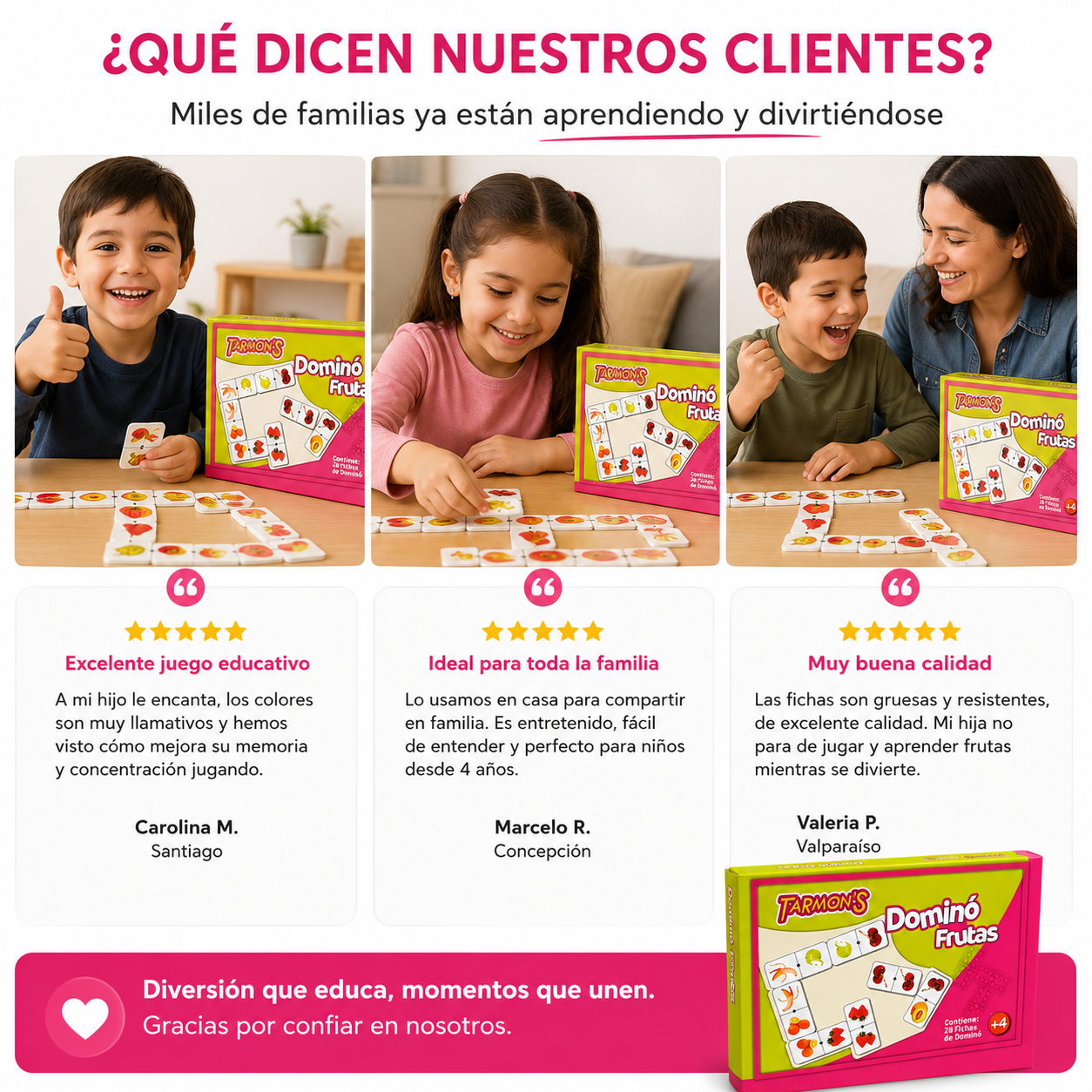 Dominó frutas