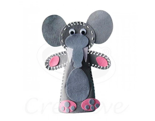 Títere Pañolenci Armable Elefante