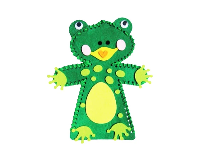 Títere Pañolenci Armable Rana