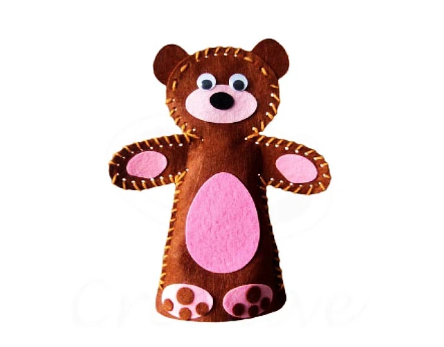 Títere Pañolenci Armable Oso