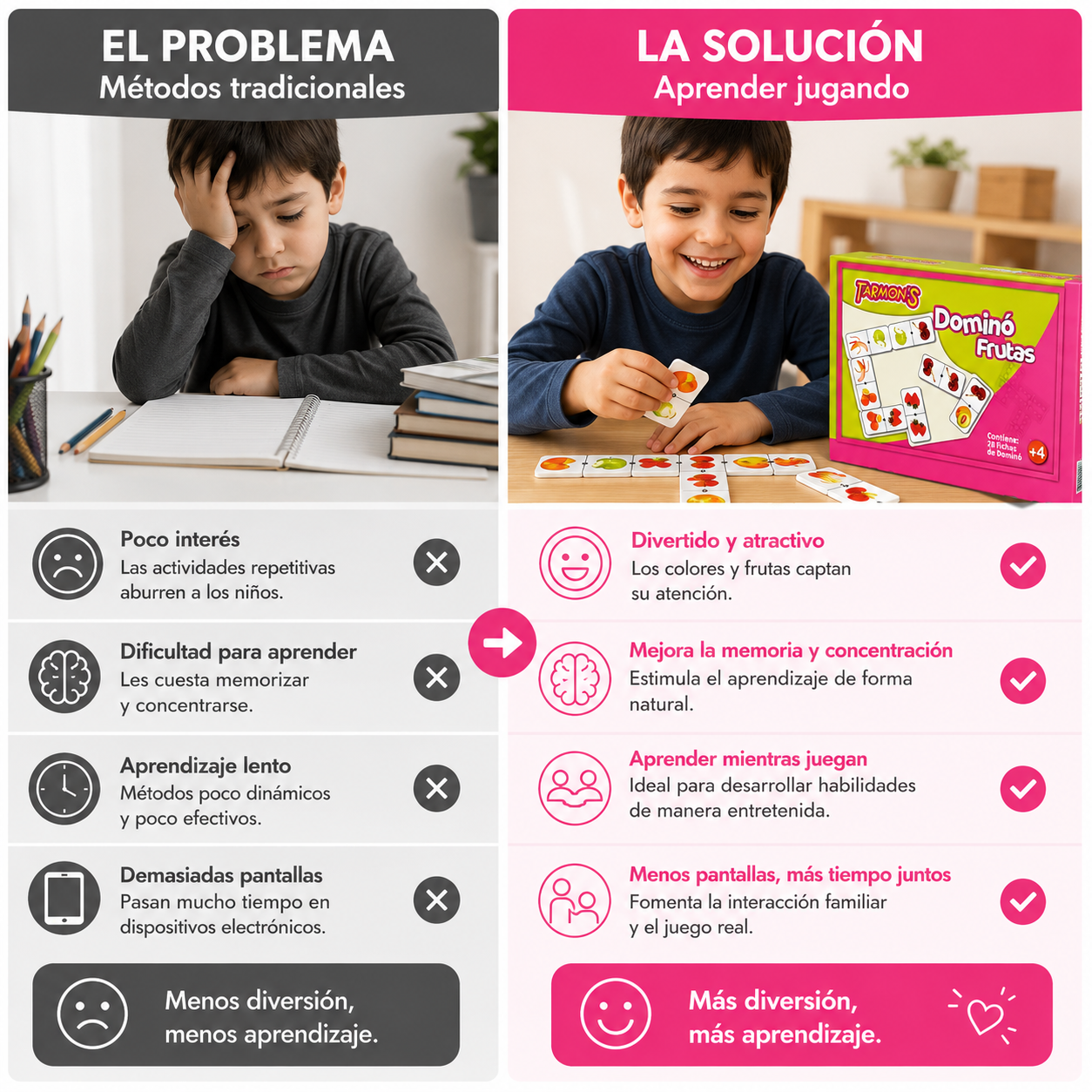 Dominó frutas