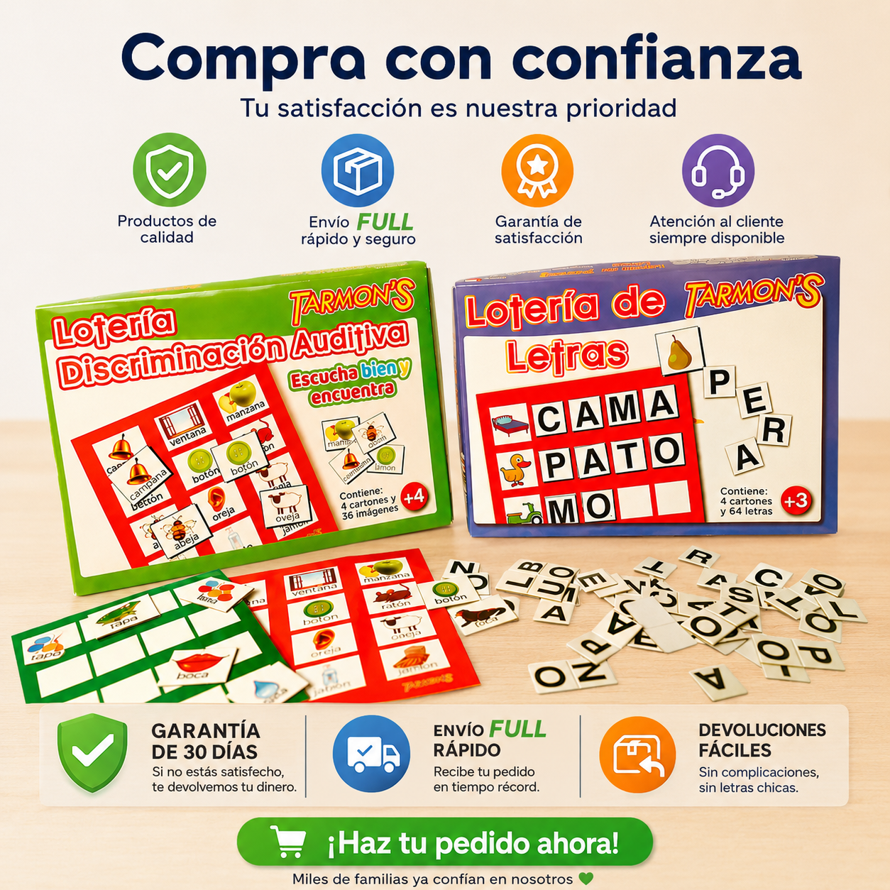 pack lotería letras lotería discriminación