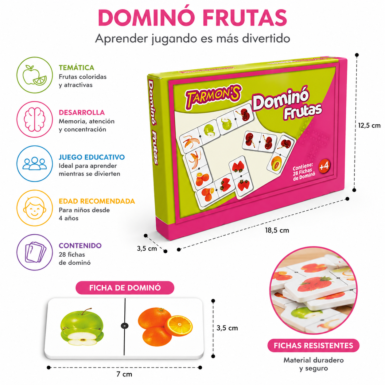 Dominó frutas
