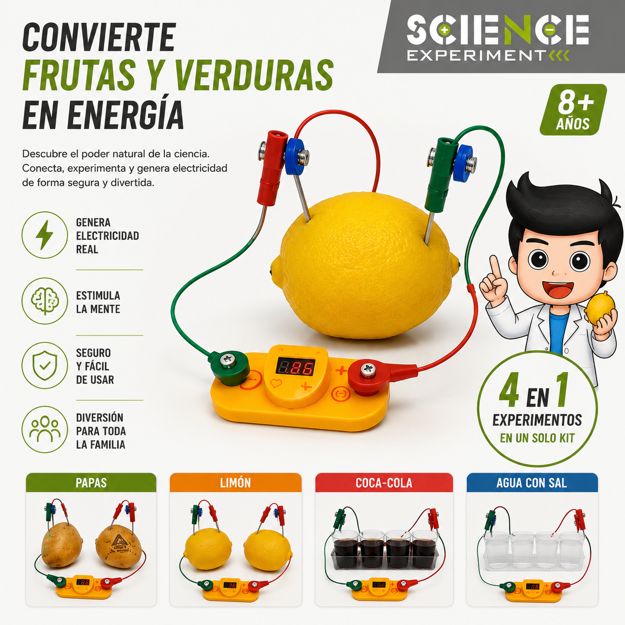 Fruit Pawer experimento científico