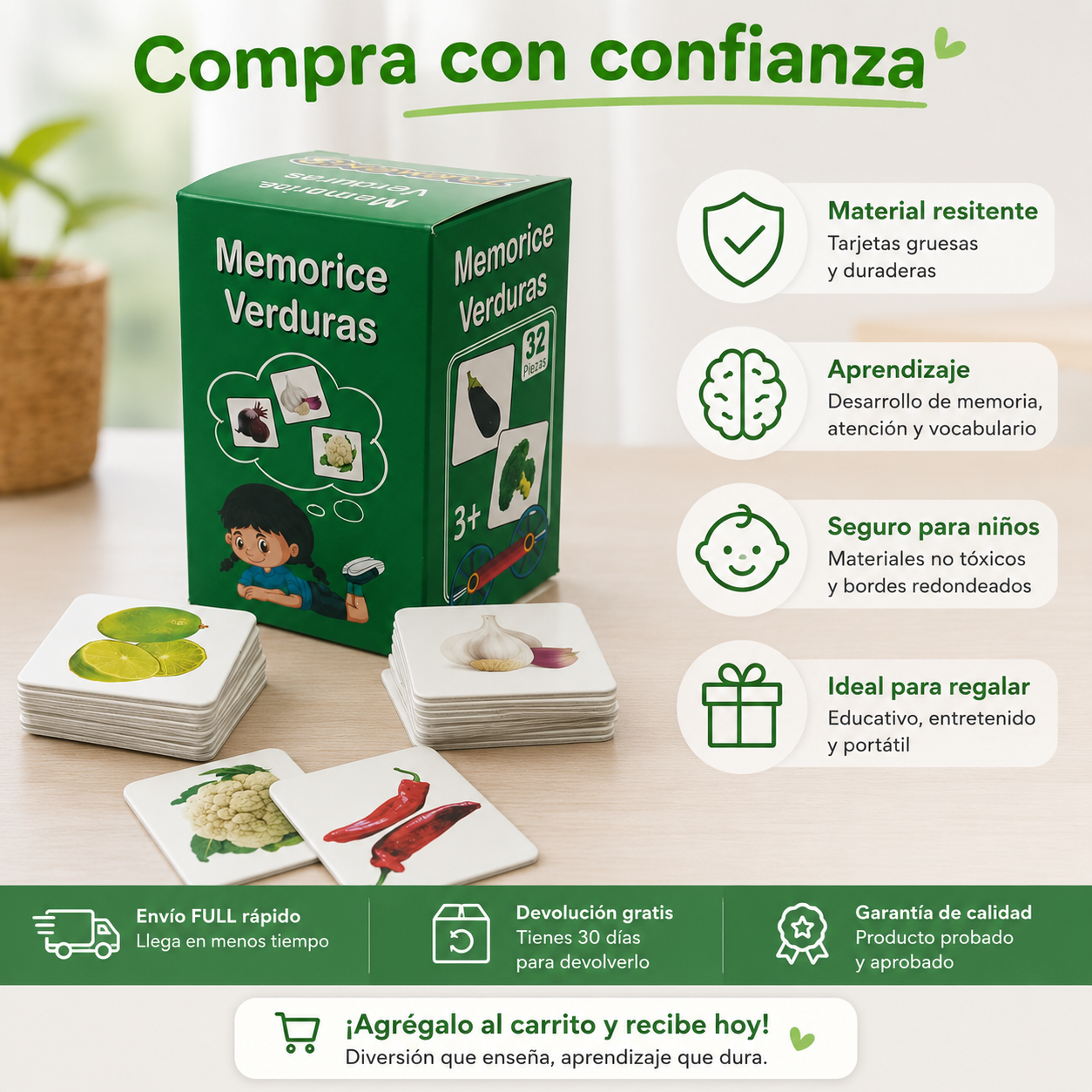 Memorice verduras