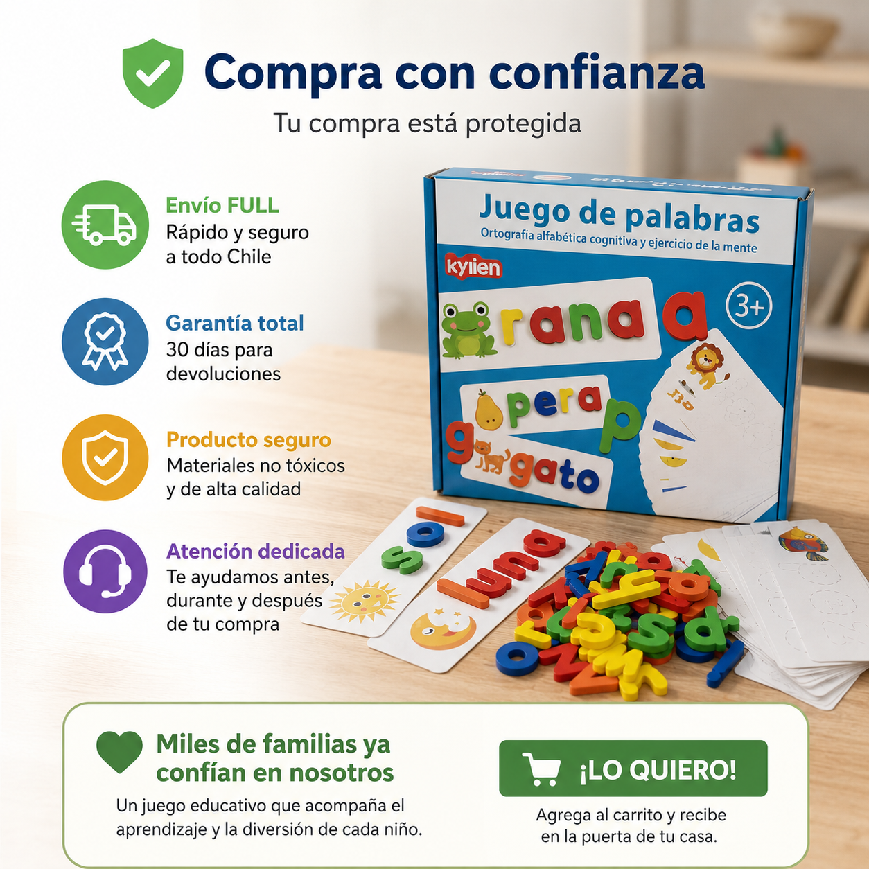 Juego Didáctico De Palabras Juego de palabras