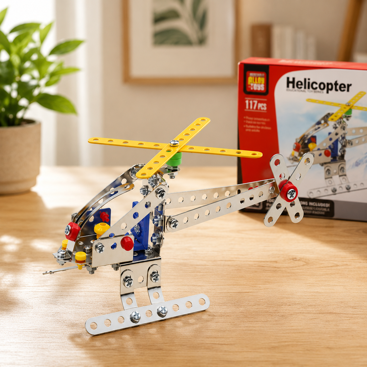 Helicóptero Mecano  117 Piezas Armable