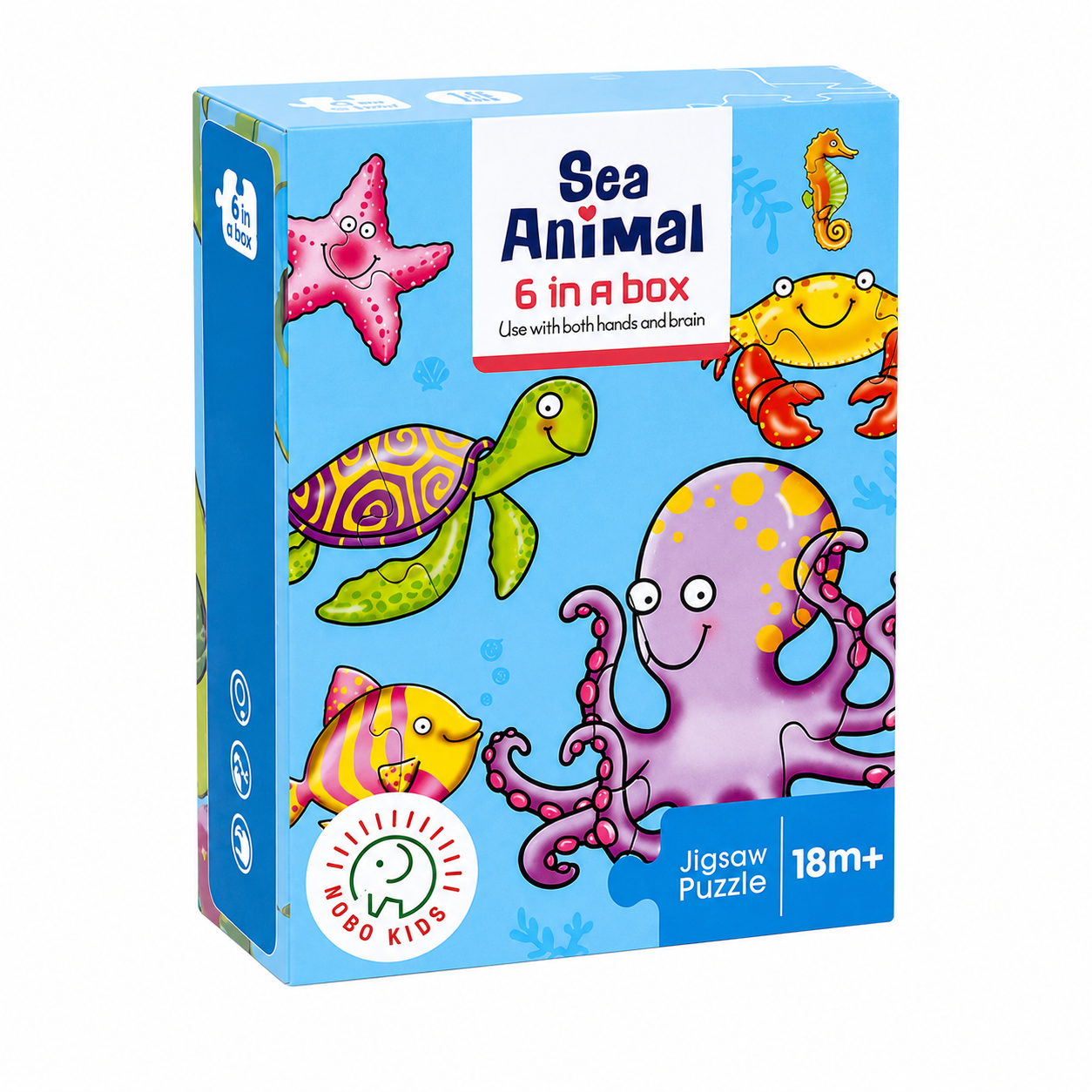 Puzzle 6 en 1 Animal del mar Rompecabeza