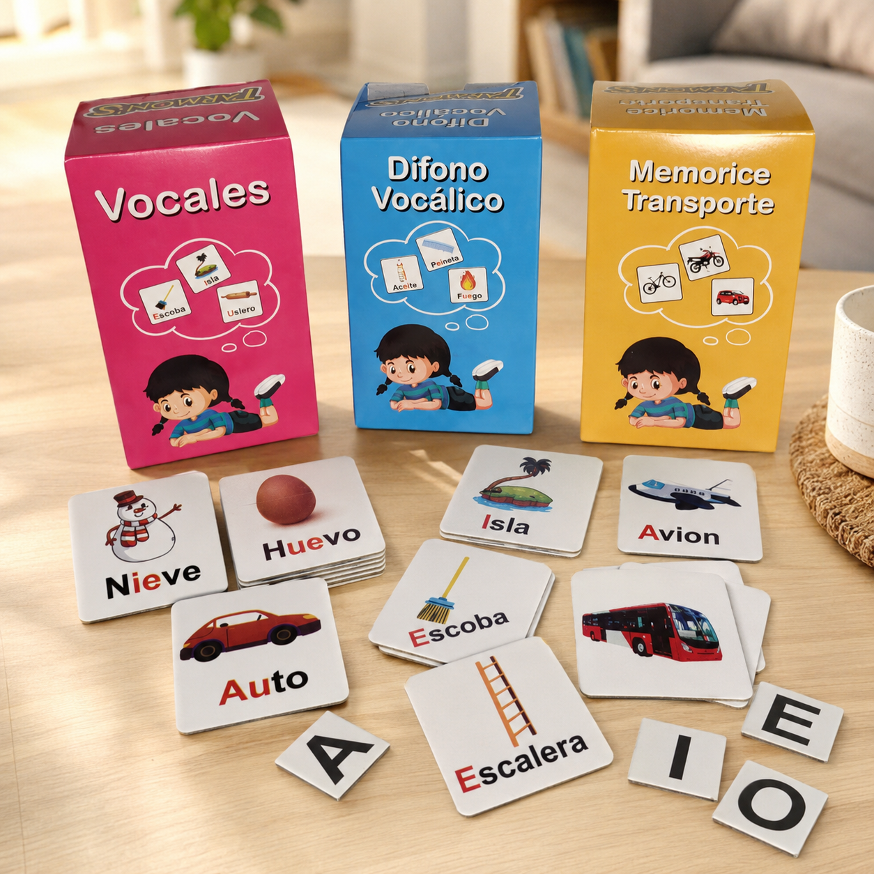 Pack Vocales, Dífono vocálico, Transporte Memorices