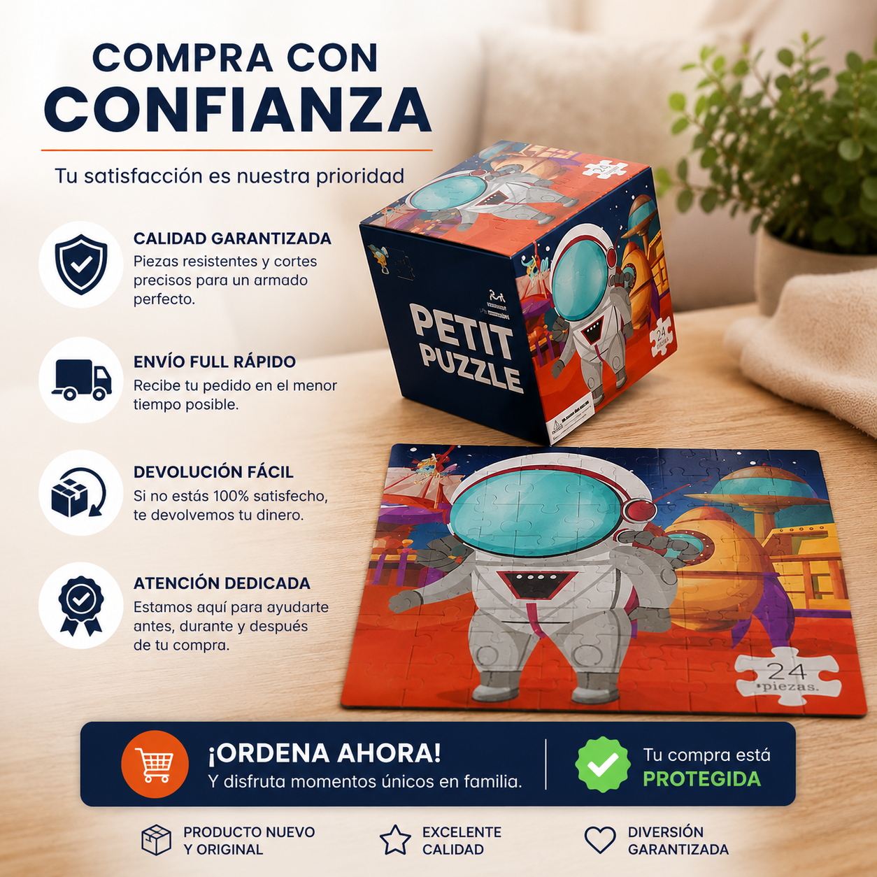 Mini rompecabeza Astronauta Puzzle
