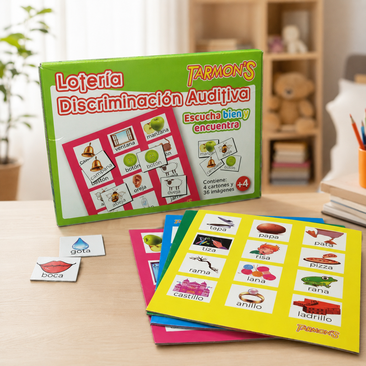 Lotería discriminación auditiva de Tarmons