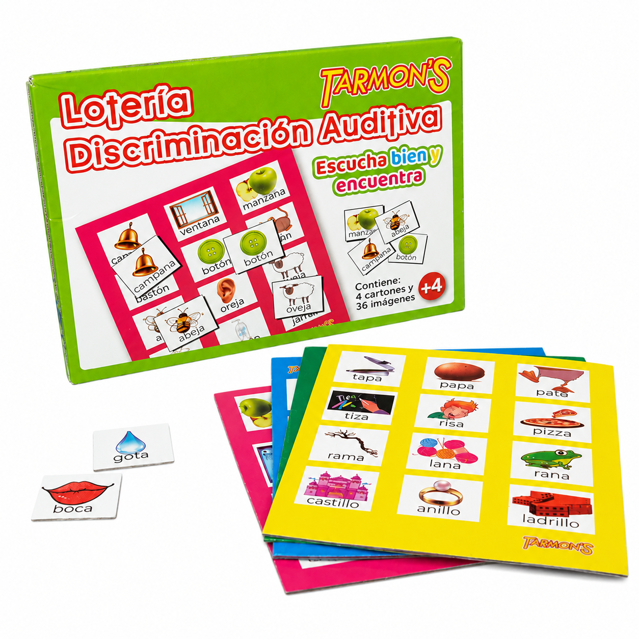 Lotería discriminación auditiva de Tarmons