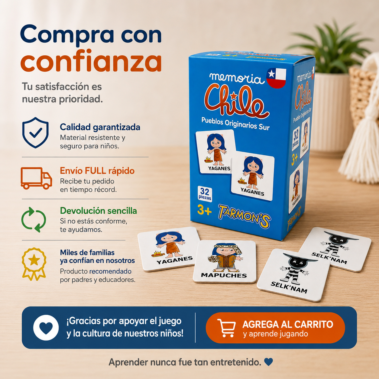 Memorice Pueblos Originarios Sur