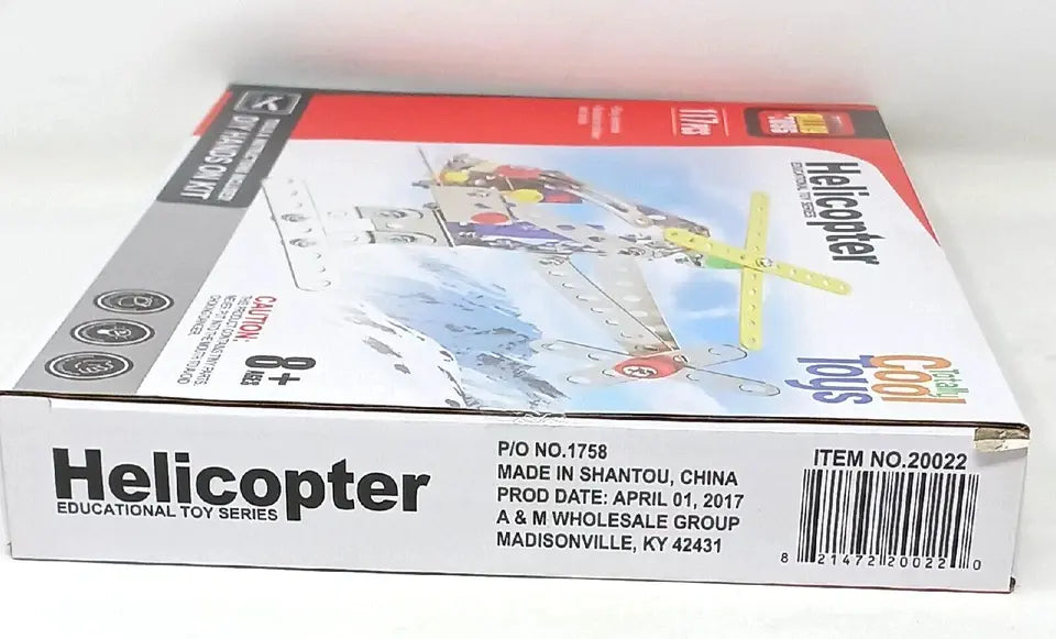 Helicóptero Mecano  117 Piezas Armable