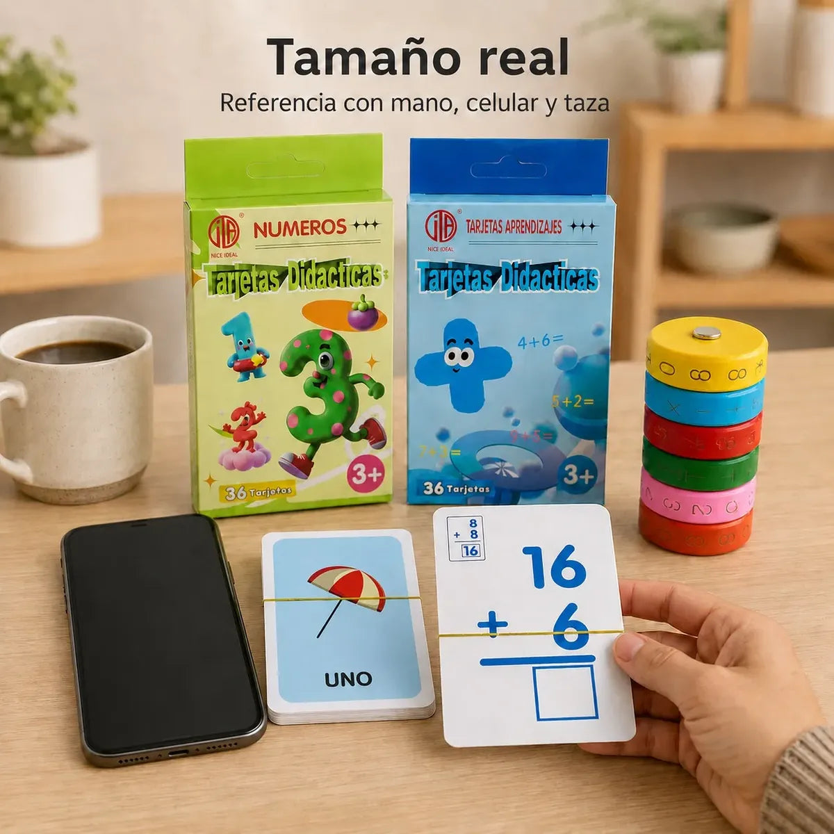 Pack 3 Juego De Madera, Aprendizaje Sumas Y Números