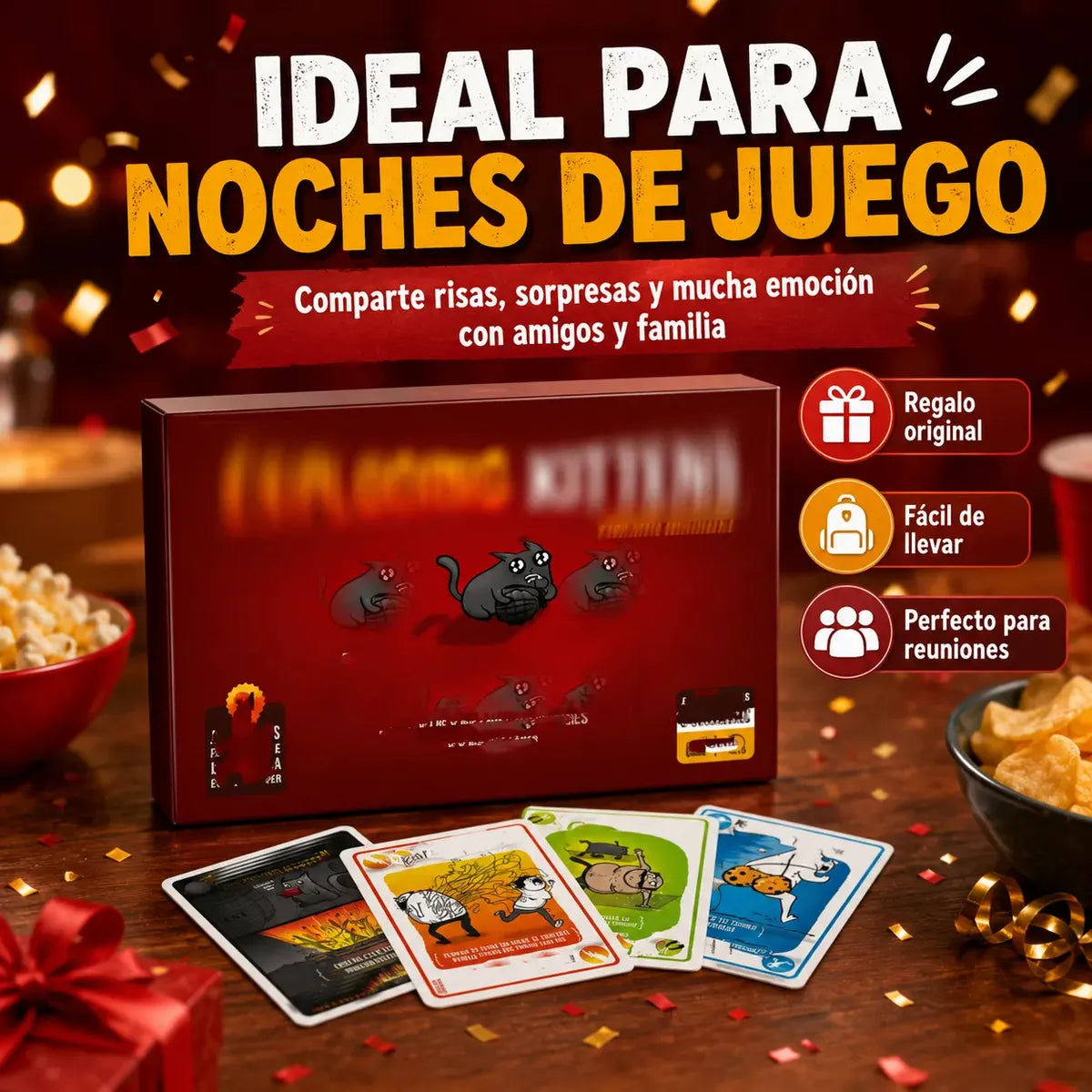 Juego Cartas Gatos Explosivos