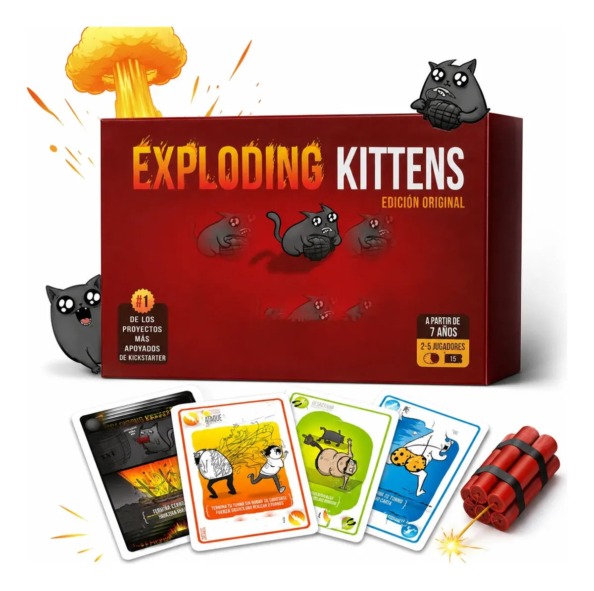 Juego Cartas Gatos Explosivos