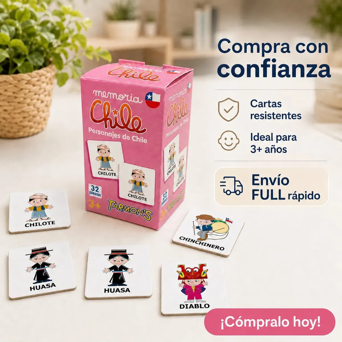 Memorice Personajes de Chile