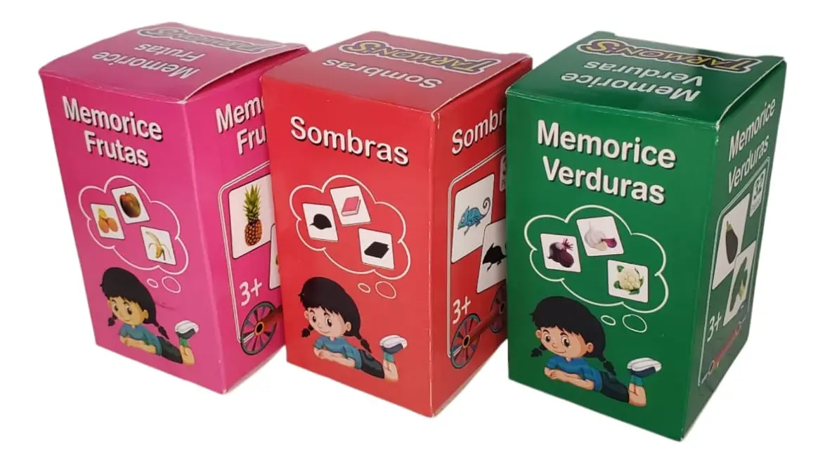 Pack Memorice Frutas Verduras Sombras